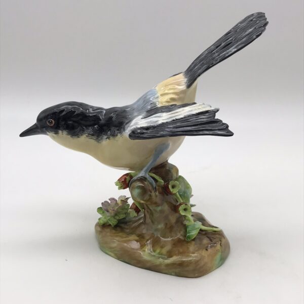 Early ‘J.T. Jones’ Crown Staffordshire Bird Figure (Shrike)