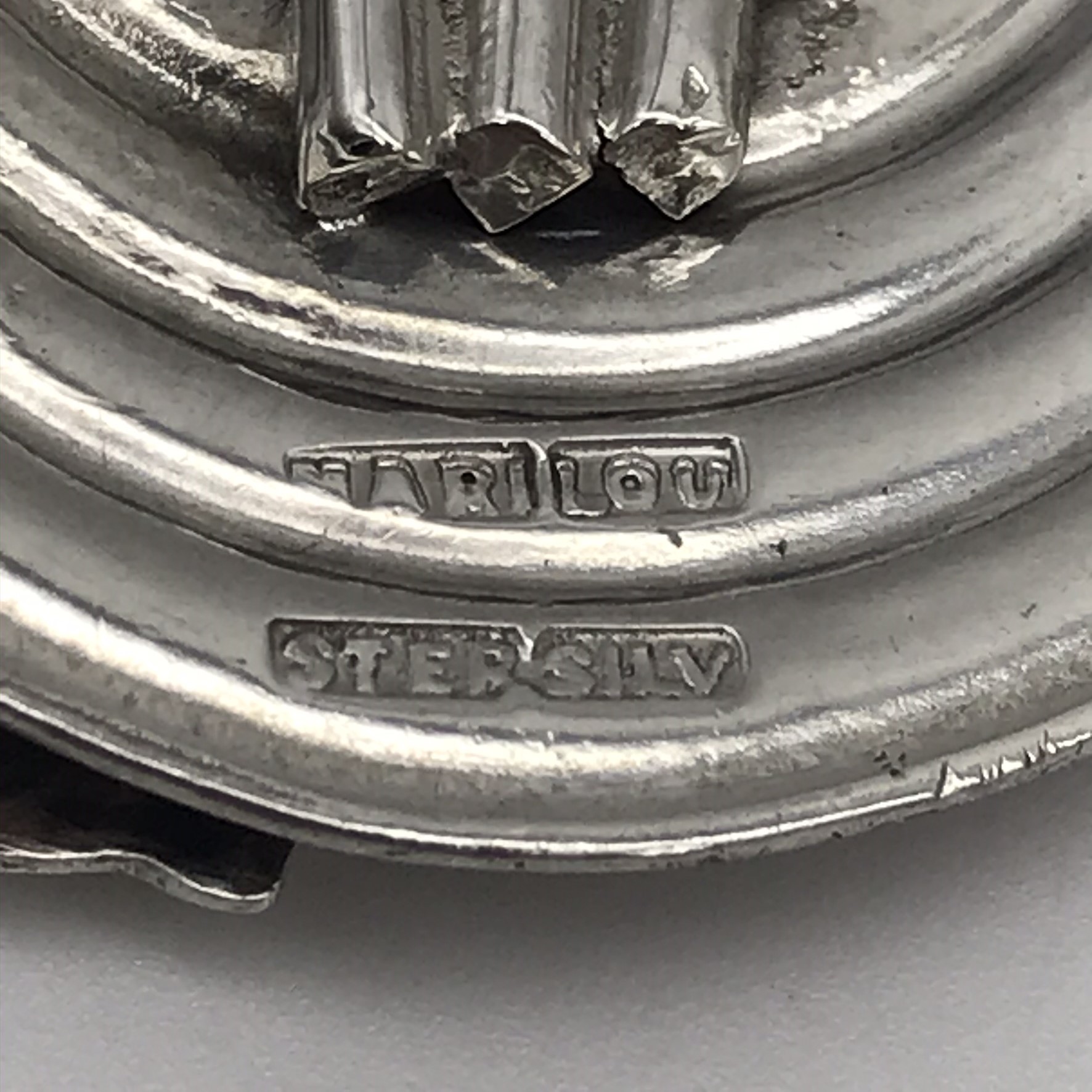 Vintage Sterling Silver ‘Mari-Lou’ Brooch - Image 4