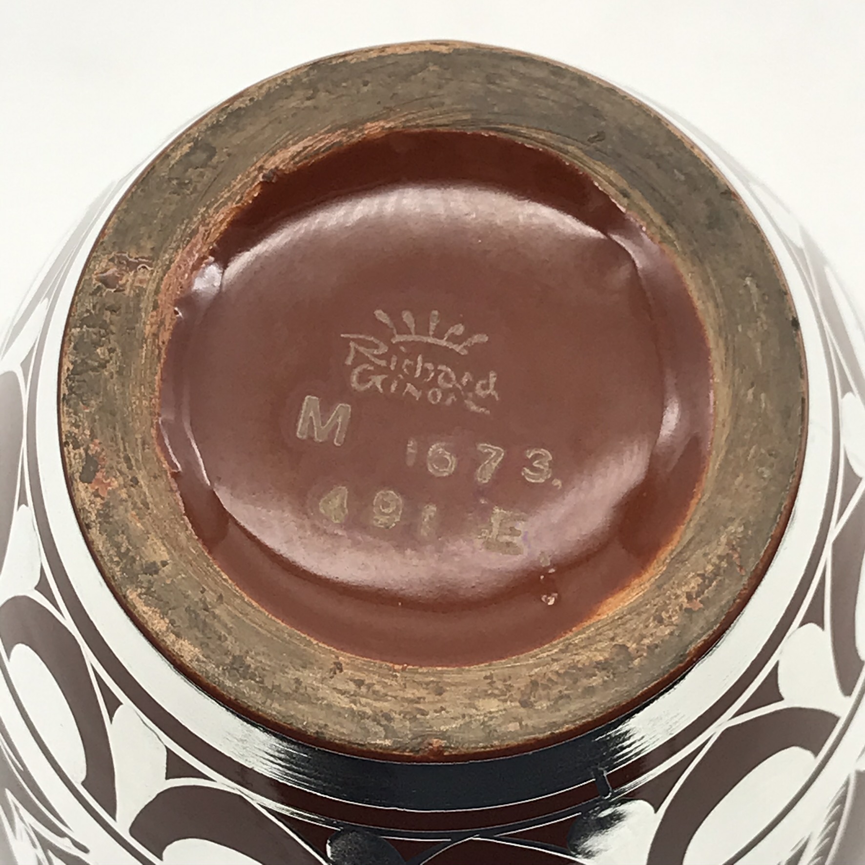 Scarce Art Deco ‘Richard Ginori’ Silver Overlay Vase - Image 9