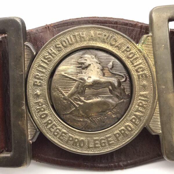 Rhodesia – ‘B.S.A.P. Belt with Brass Buckle’ (Named)