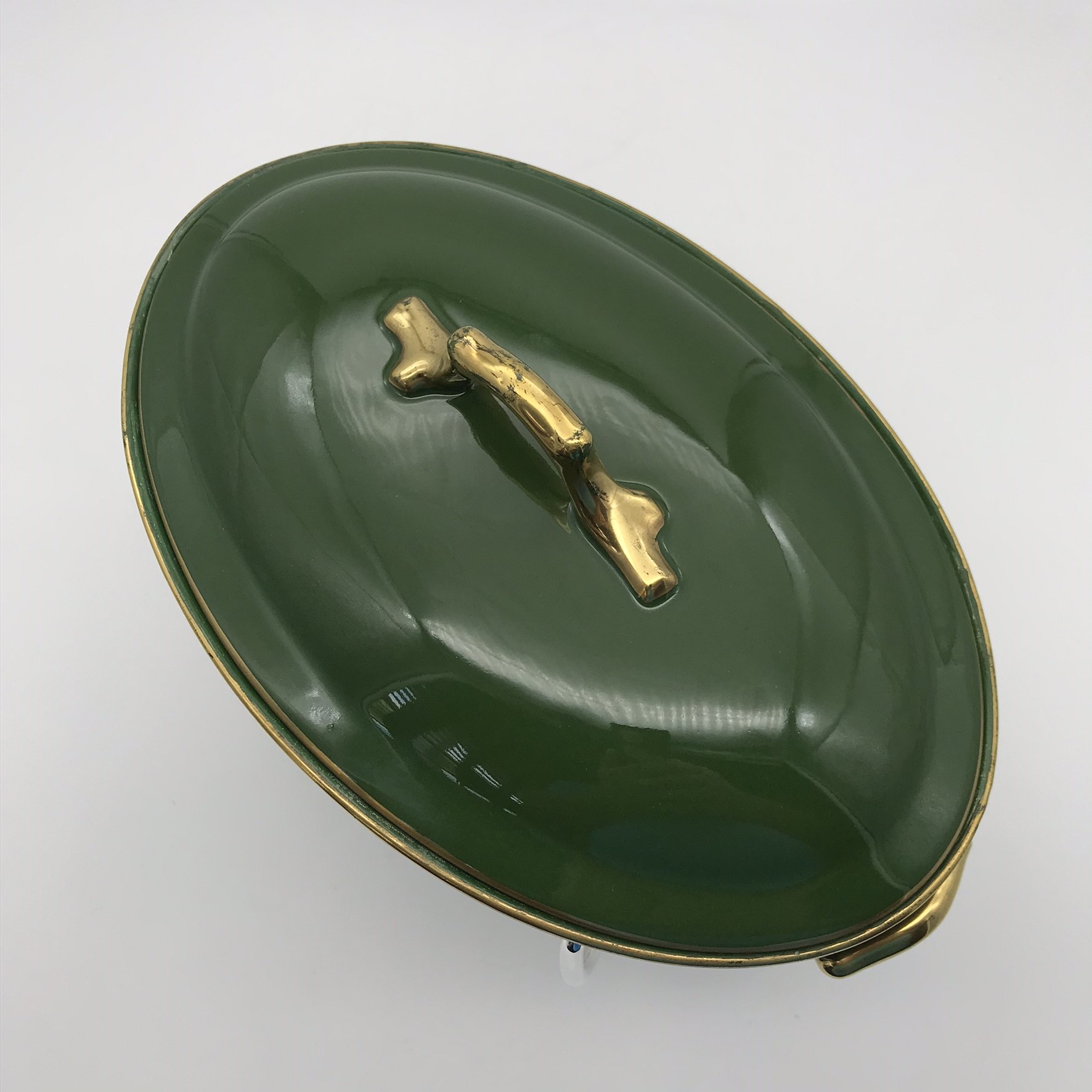 Vintage Silver-Plated Food Warmer & French Porcelain Entrée Dish (Pillivuyt) - Image 7