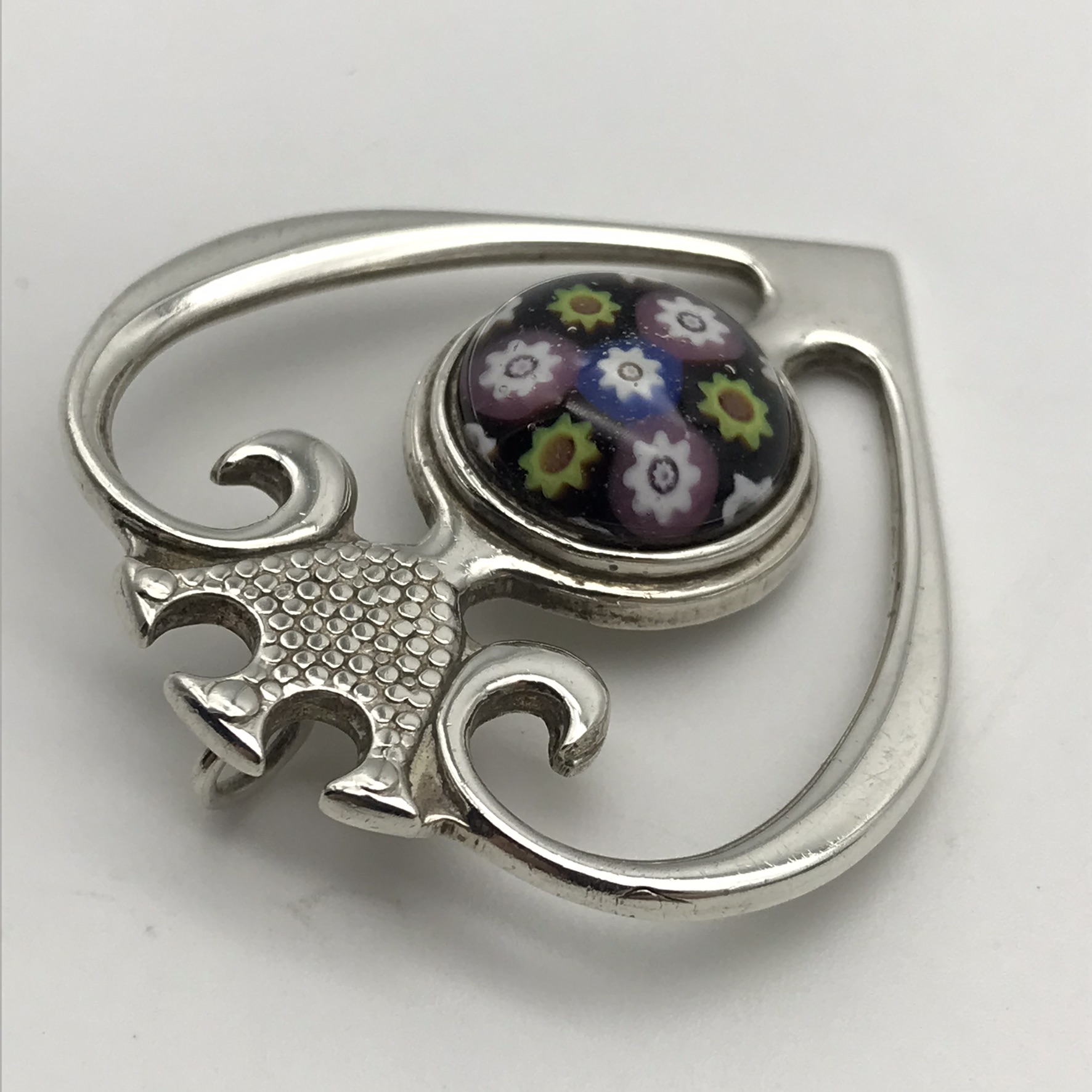 Vintage Scottish Silver ‘Luckenbooth’ Pendant & Chain - Image 5