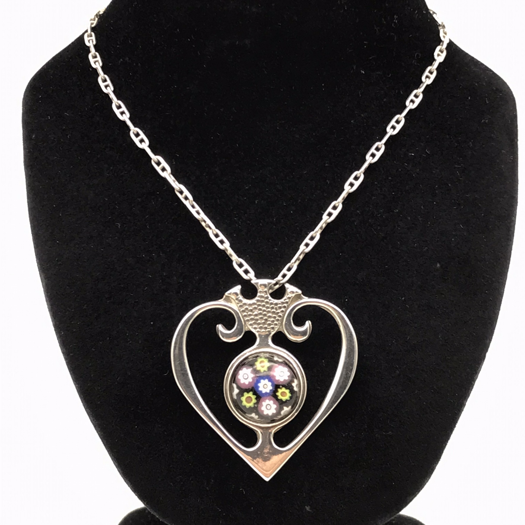 Vintage Scottish Silver ‘Luckenbooth’ Pendant & Chain