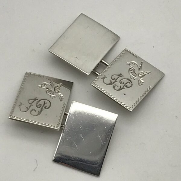 1950’s Sterling Silver Cufflinks (J.P)
