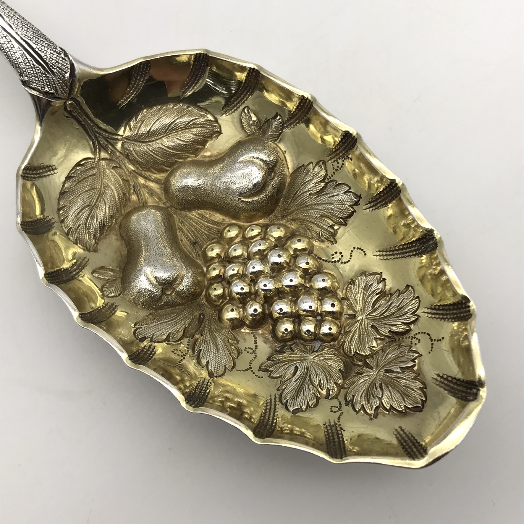 Victorian Solid Silver Berry Spoon (1860) - Image 2