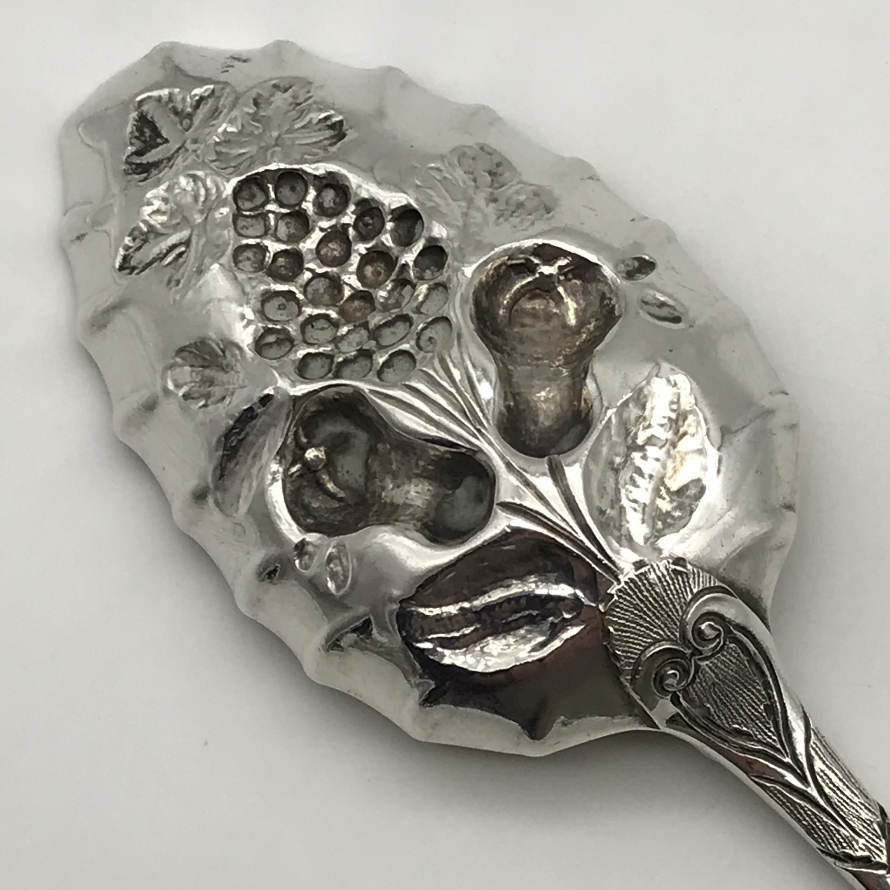 Victorian Solid Silver Berry Spoon (1860) - Image 8