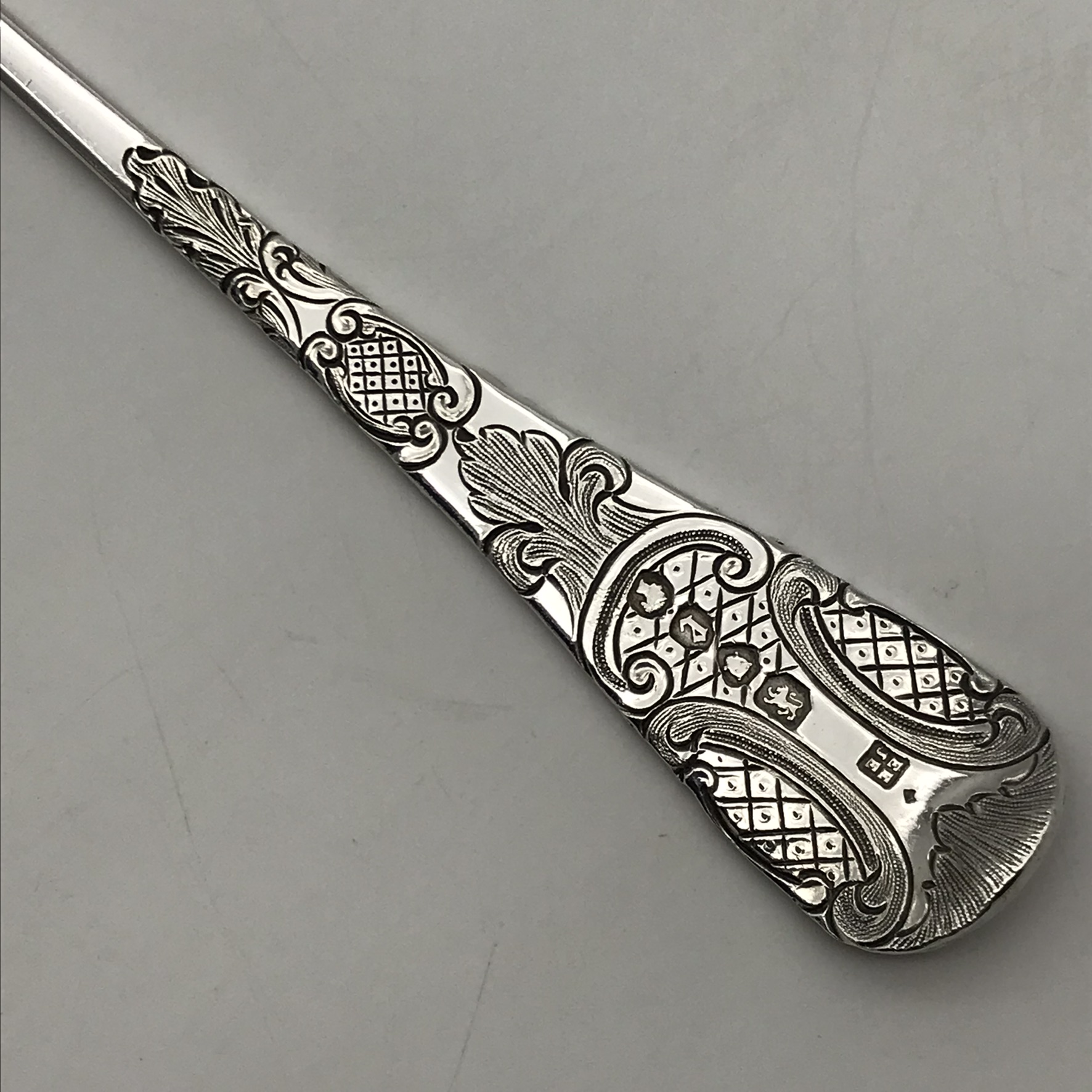 Victorian Solid Silver Berry Spoon (1860) - Image 9