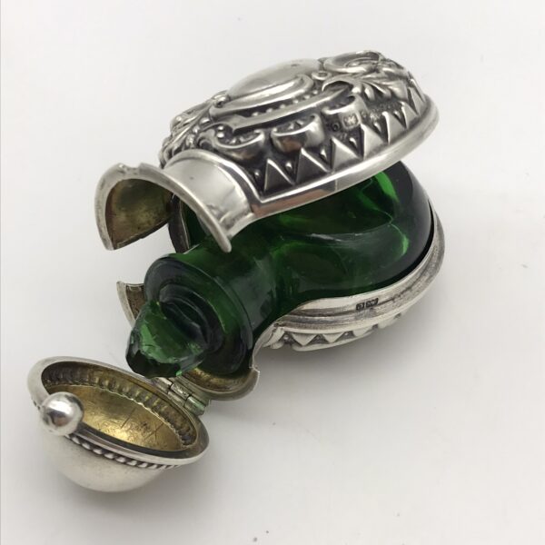 Wonderful Antique Silver Cased Scent Bottle (1902)