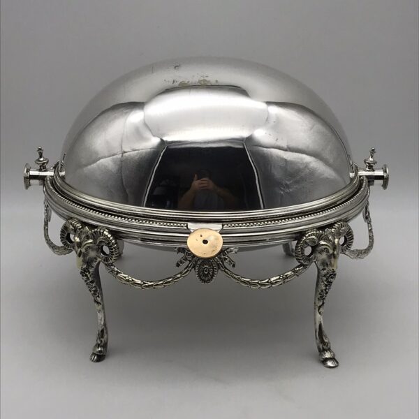 Antique ‘Roll-Top’ Breakfast Dish/Warmer