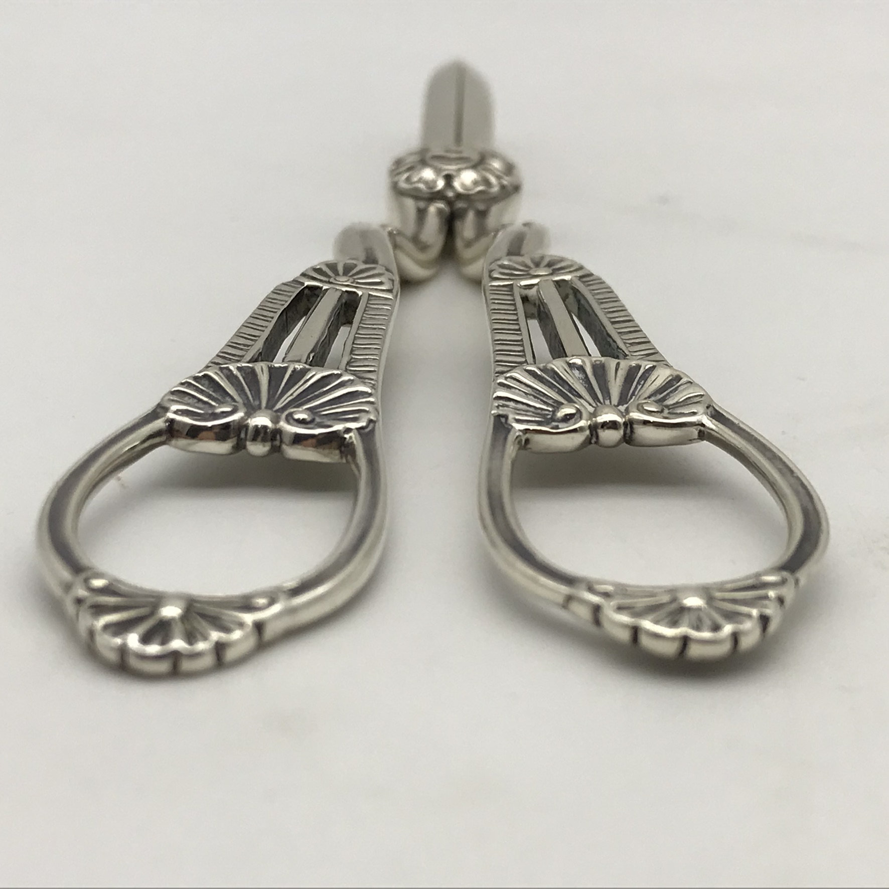 Antique Sterling Silver Grape Scissors (Cased) - Image 8