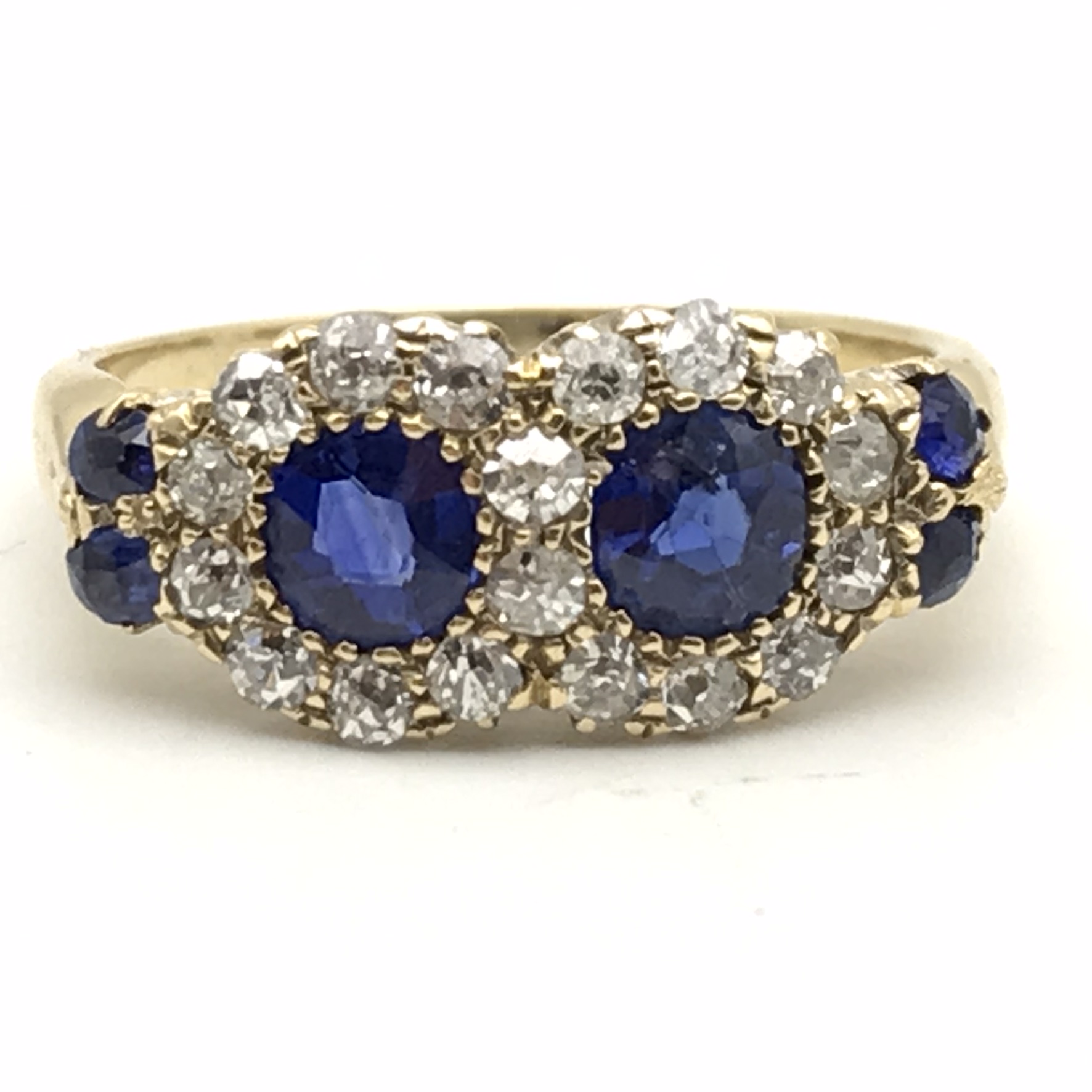 Victorian 18ct Gold, Sapphire & Diamond Ring - Image 2