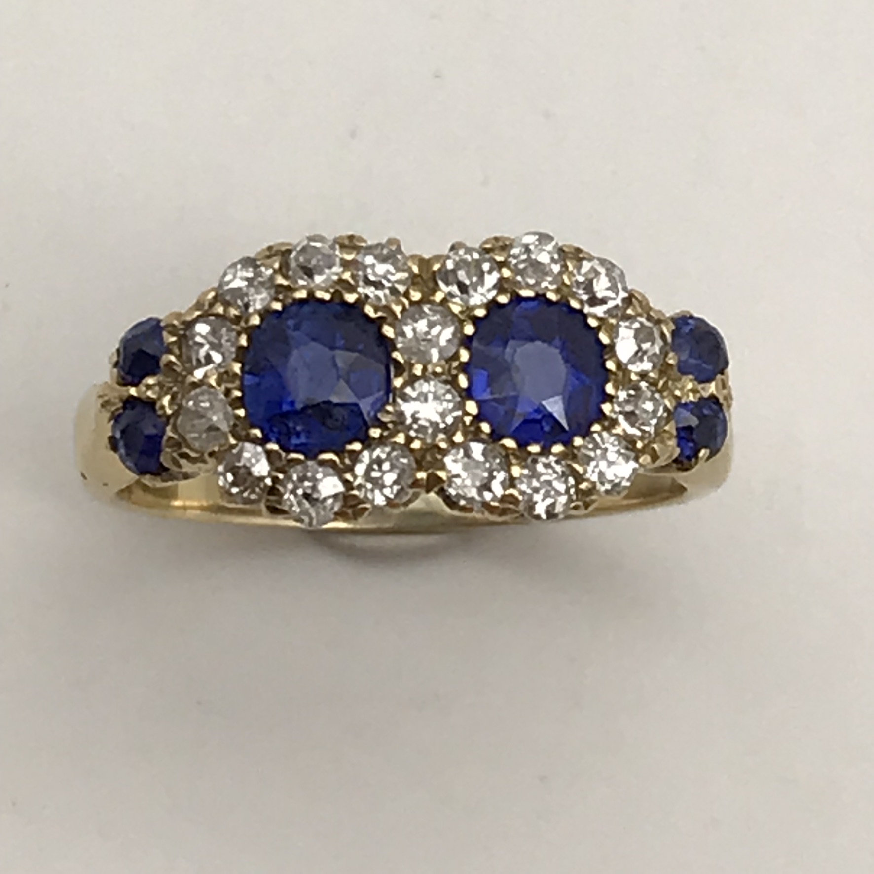 Victorian 18ct Gold, Sapphire & Diamond Ring - Image 4