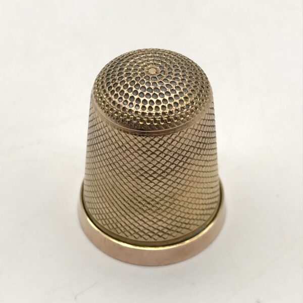 Early Solid 9ct ‘Rose – Gold’ Thimble