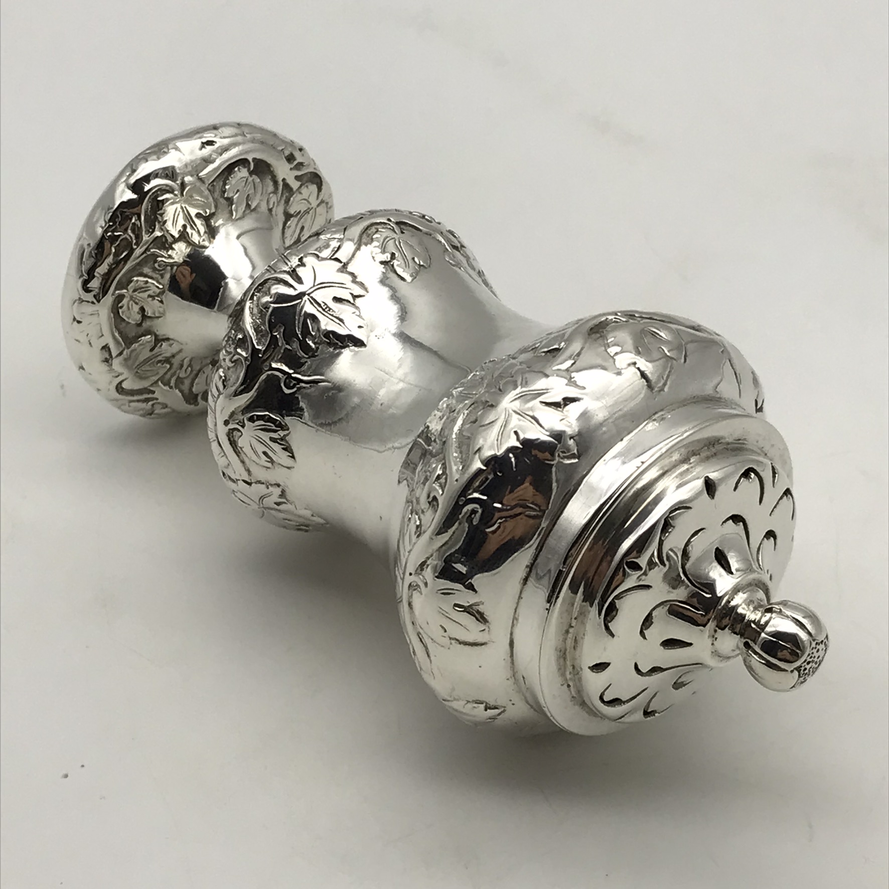 Antique Colonial Indian Silver Pepperette (Hamilton & Co.) (C.1840) - Image 6