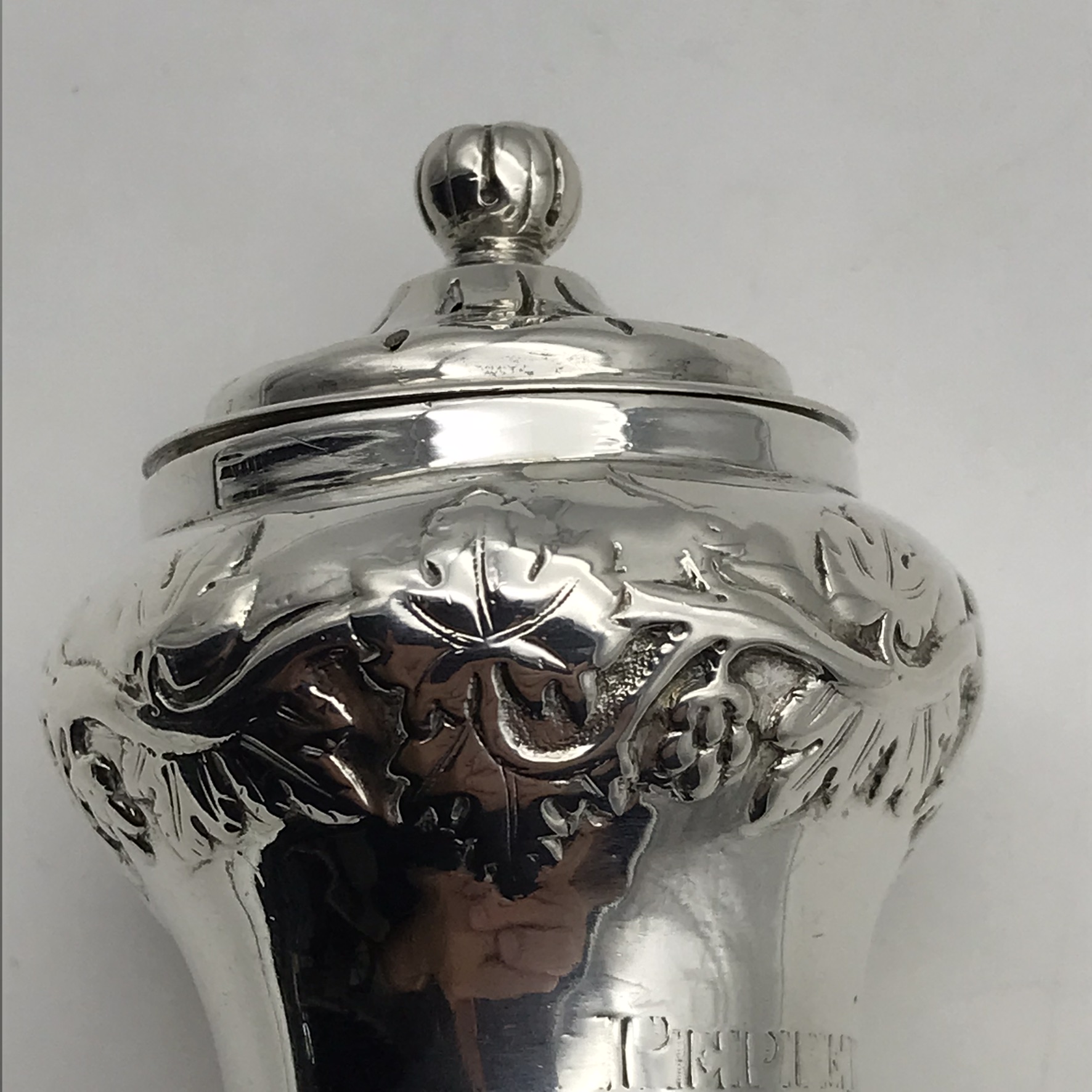 Antique Colonial Indian Silver Pepperette (Hamilton & Co.) (C.1840) - Image 5
