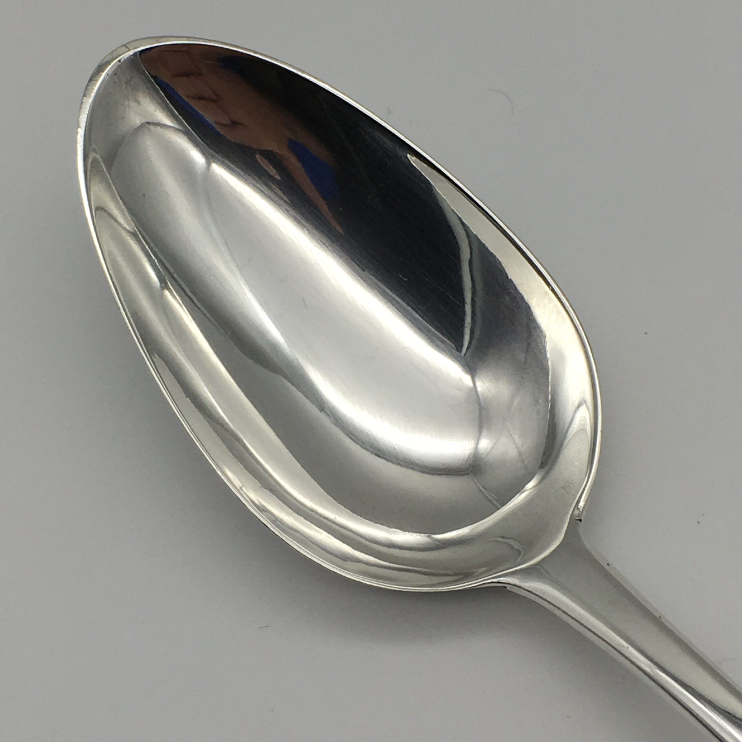 Georgian Irish Silver Serving Spoon (Dublin C.1750) - Image 4