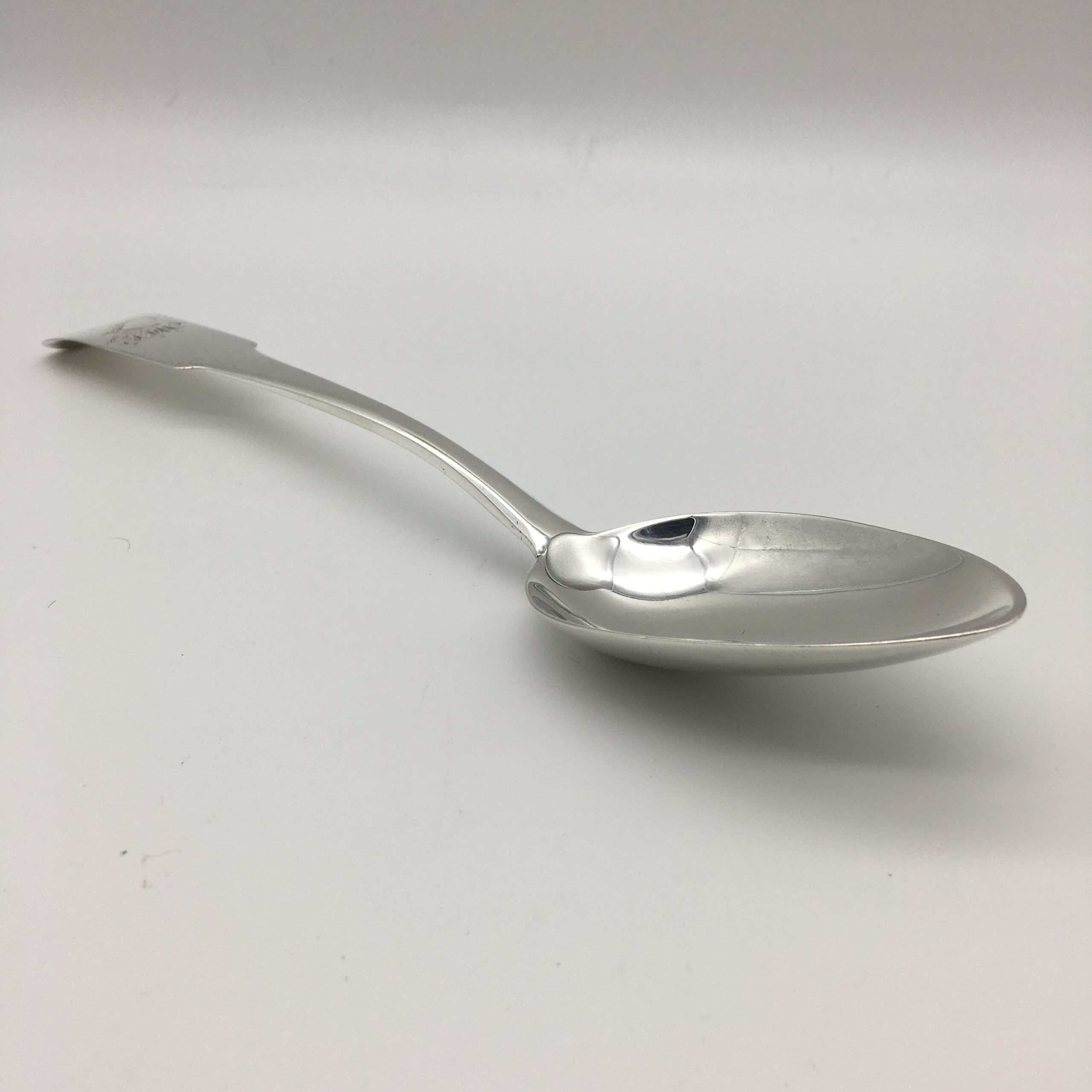 Georgian Irish Silver Serving Spoon (Dublin C.1750) - Image 3