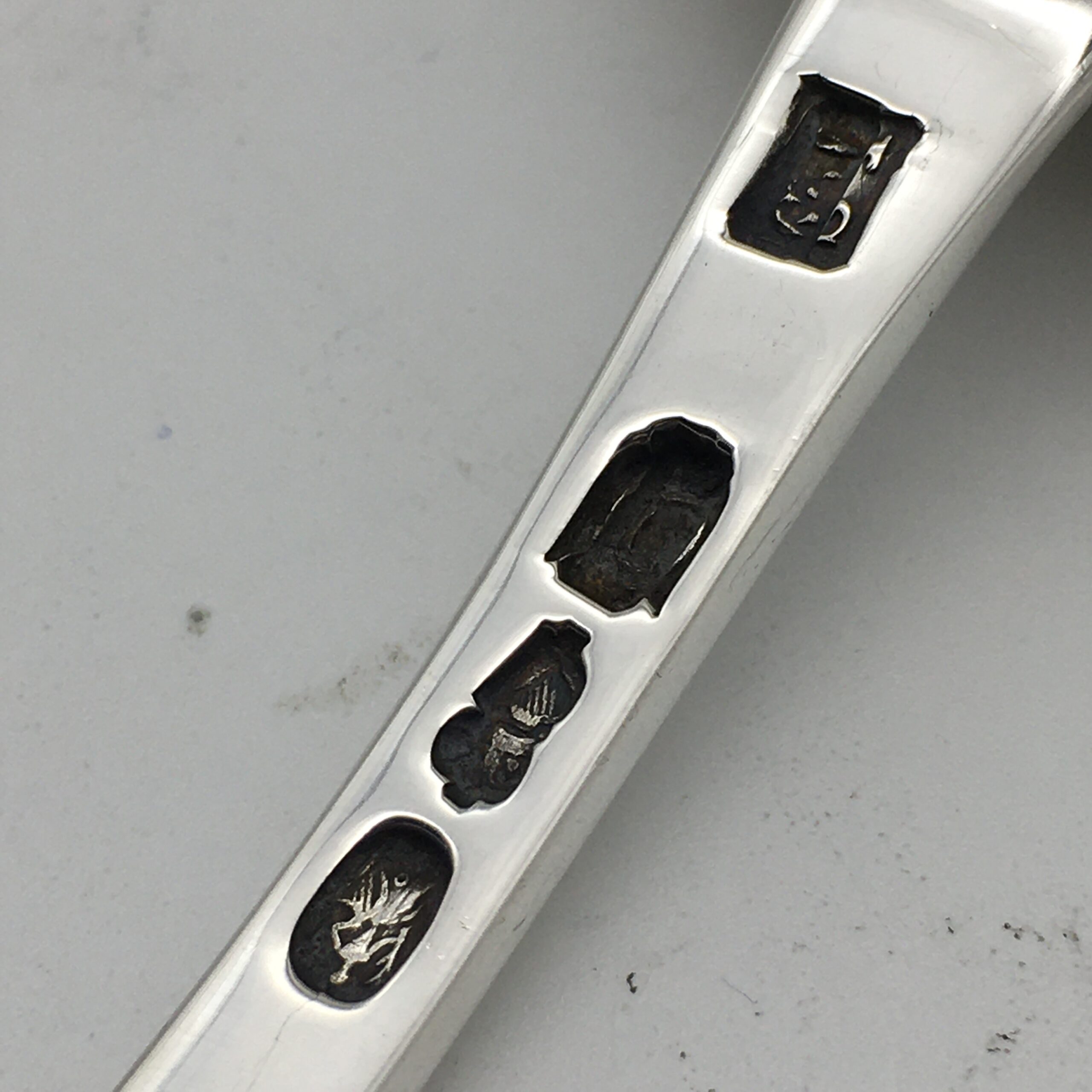 Georgian Irish Silver Serving Spoon (Dublin C.1750) - Image 7