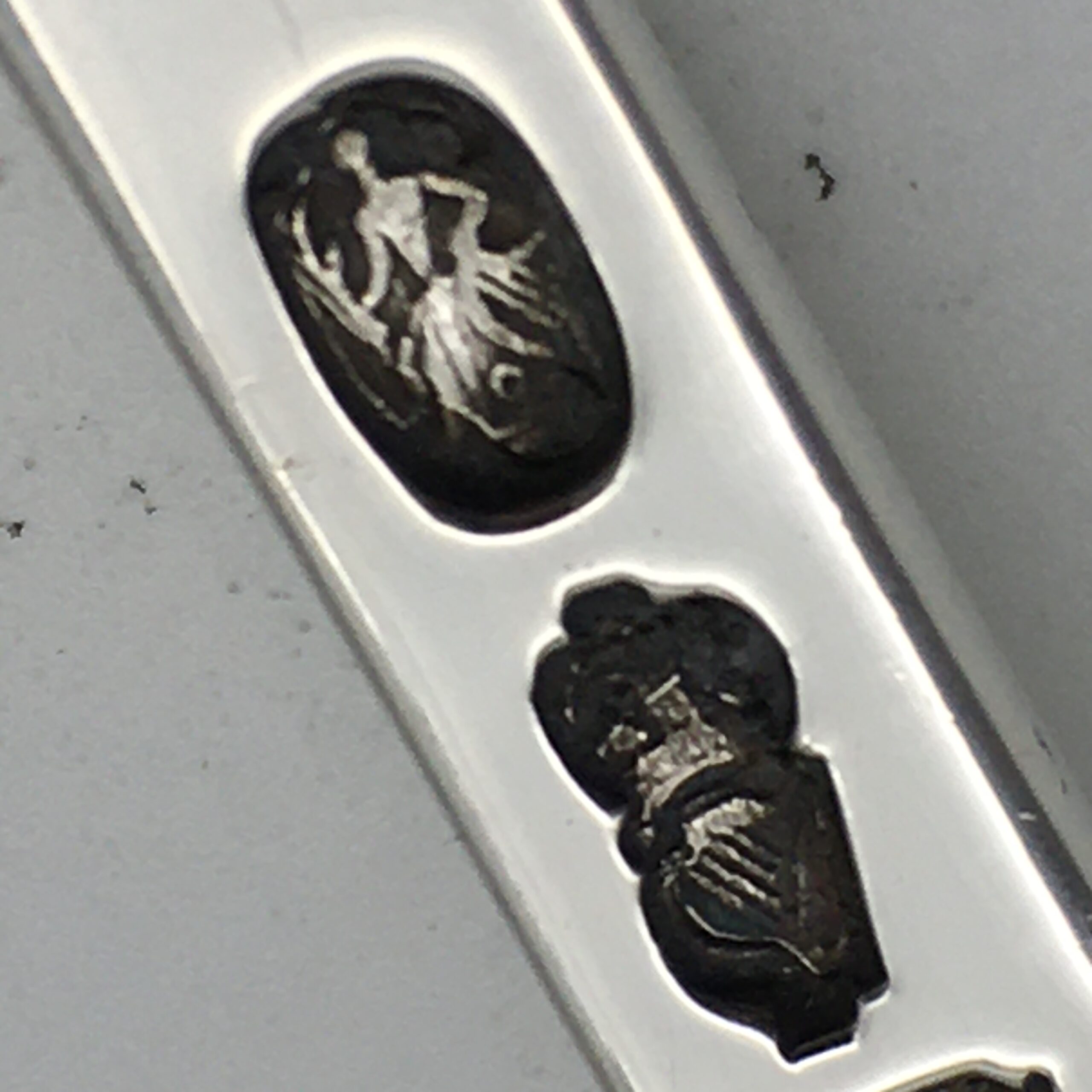 Georgian Irish Silver Serving Spoon (Dublin C.1750) - Image 8