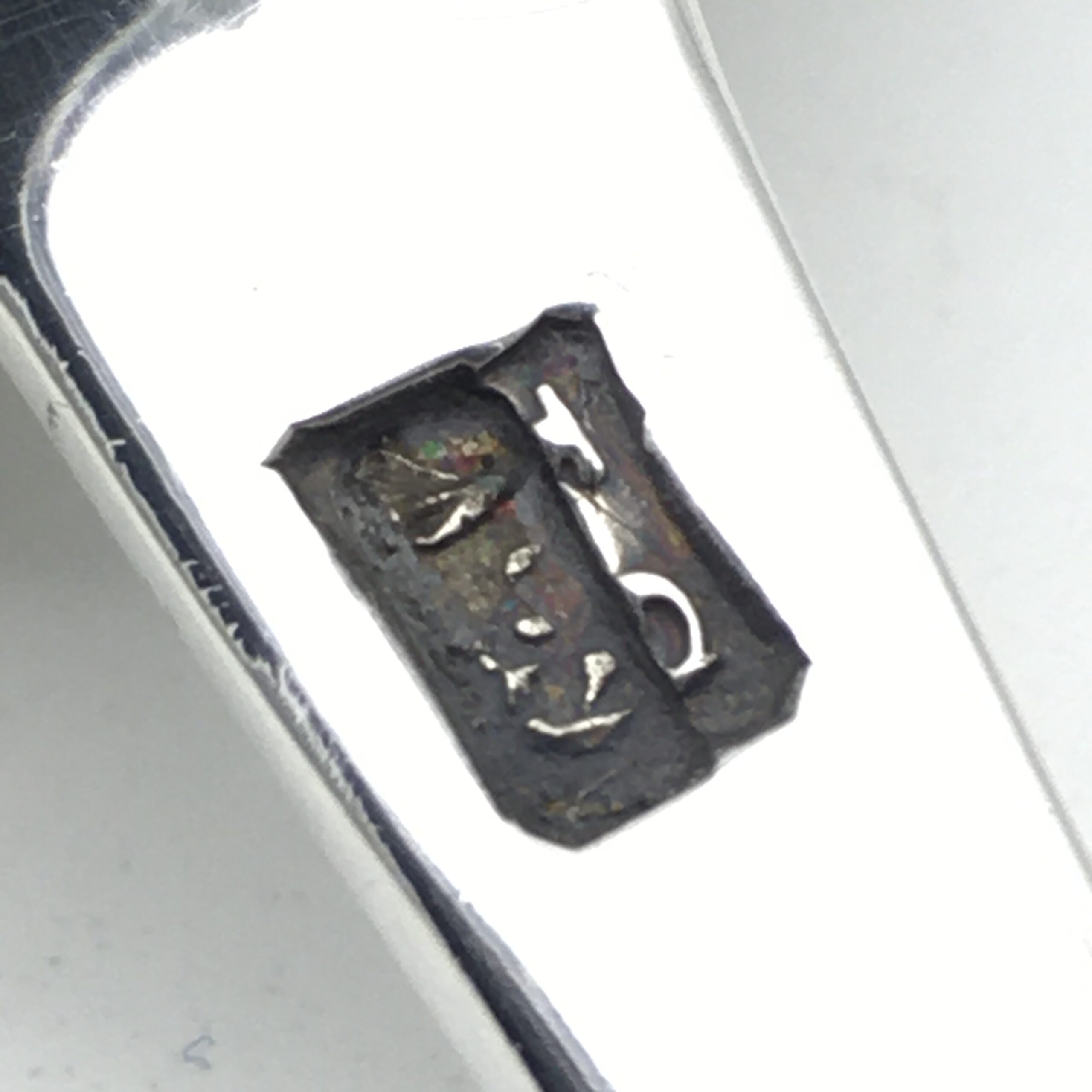 Georgian Irish Silver Serving Spoon (Dublin C.1750) - Image 9