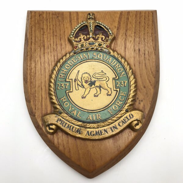 Rhodesia - WW2 ‘237 Squadron’ Royal Air Force Plaque