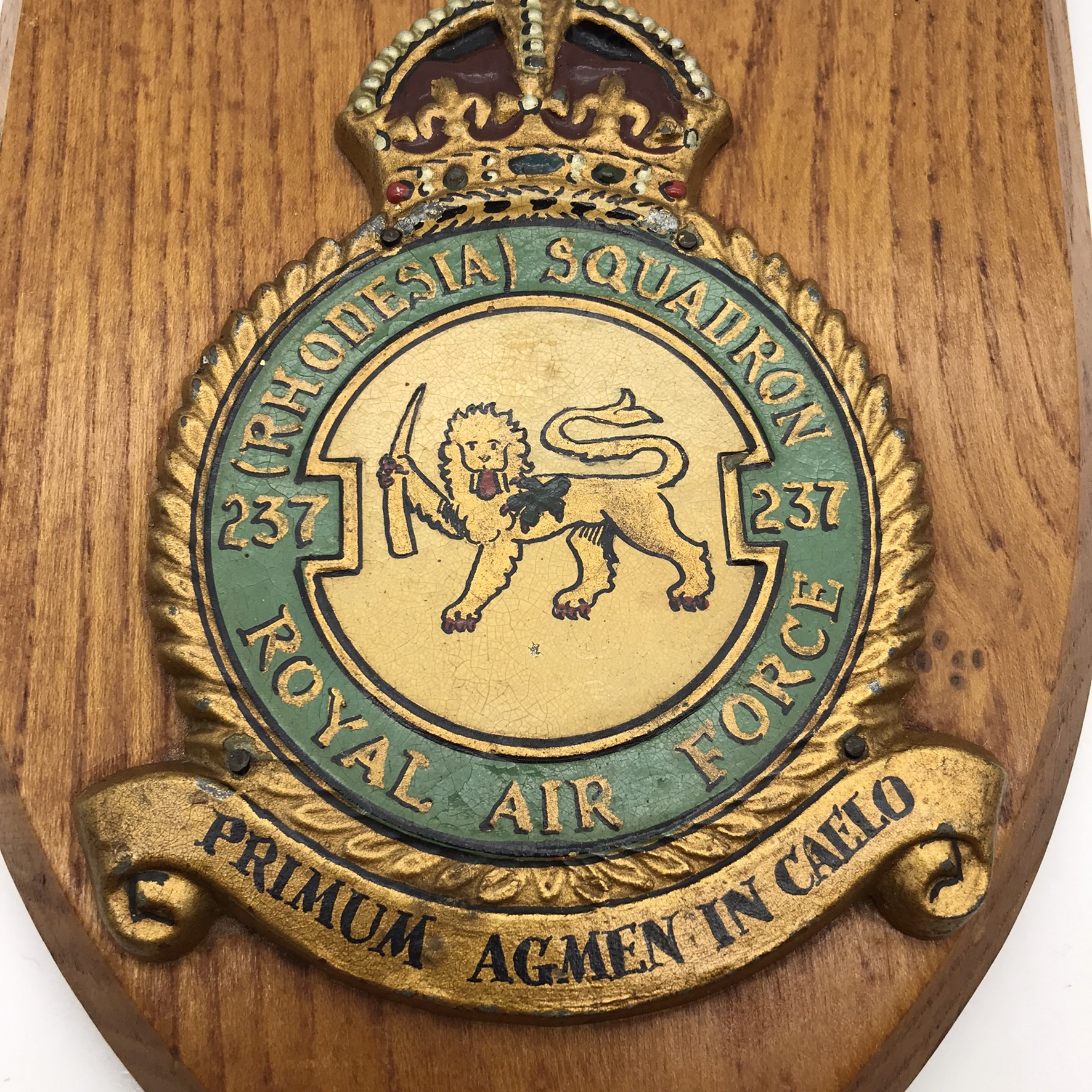 Rhodesia - WW2 ‘237 Squadron’ Royal Air Force Plaque - Image 2