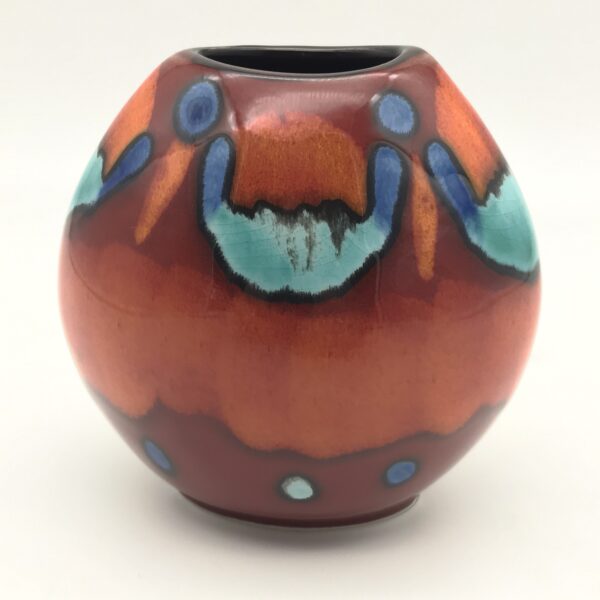 Poole Pottery ‘Volcano Purse’ Vase
