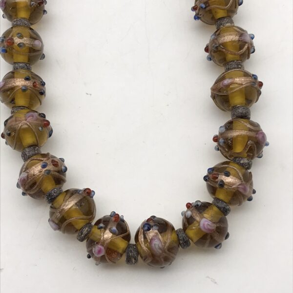 Antique Venetian Glass Beaded Necklace
