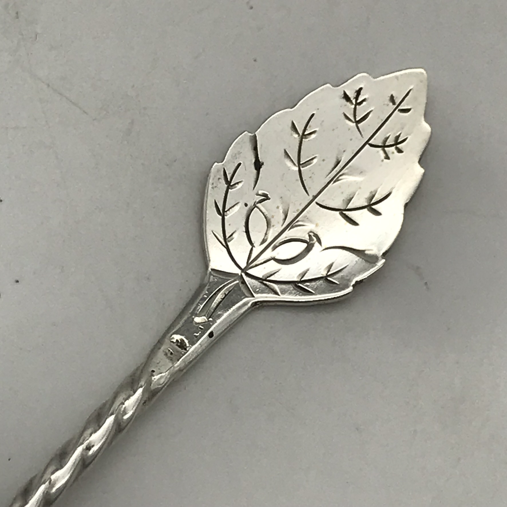 Antique Dutch Silver Caddy Spoon - Image 5