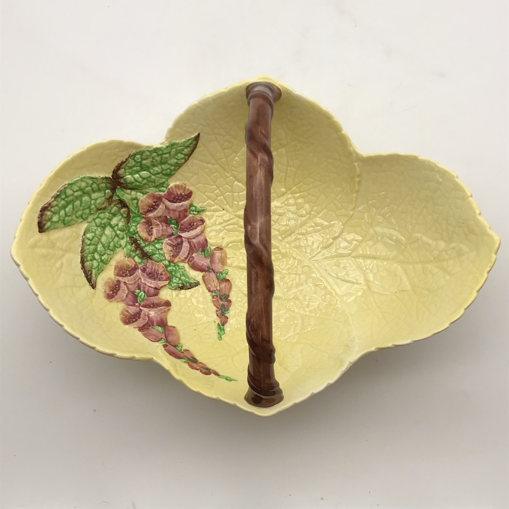 Early Large ‘Carlton Ware’ Basket/Bowl (Foxglove)