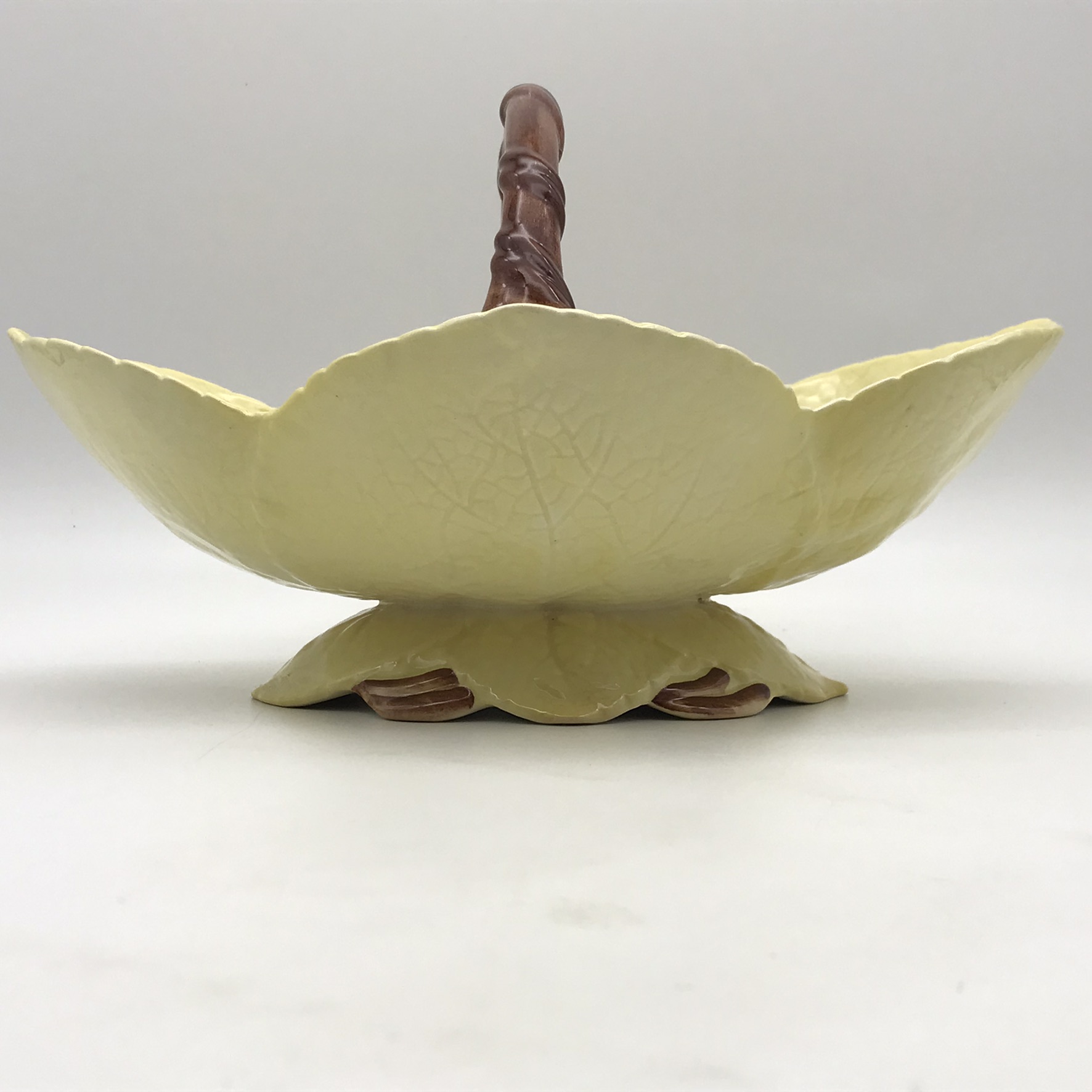 Early Large ‘Carlton Ware’ Basket/Bowl (Foxglove) - Image 4