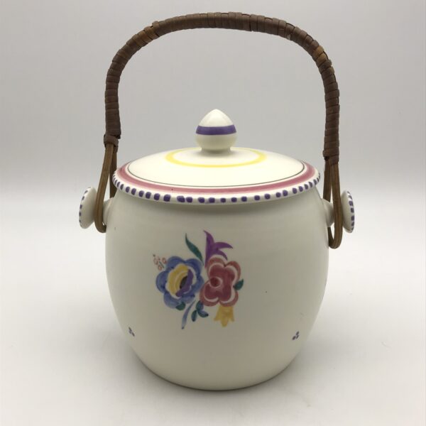 Attractive ‘Poole Pottery’ Cookie Jar & Lid