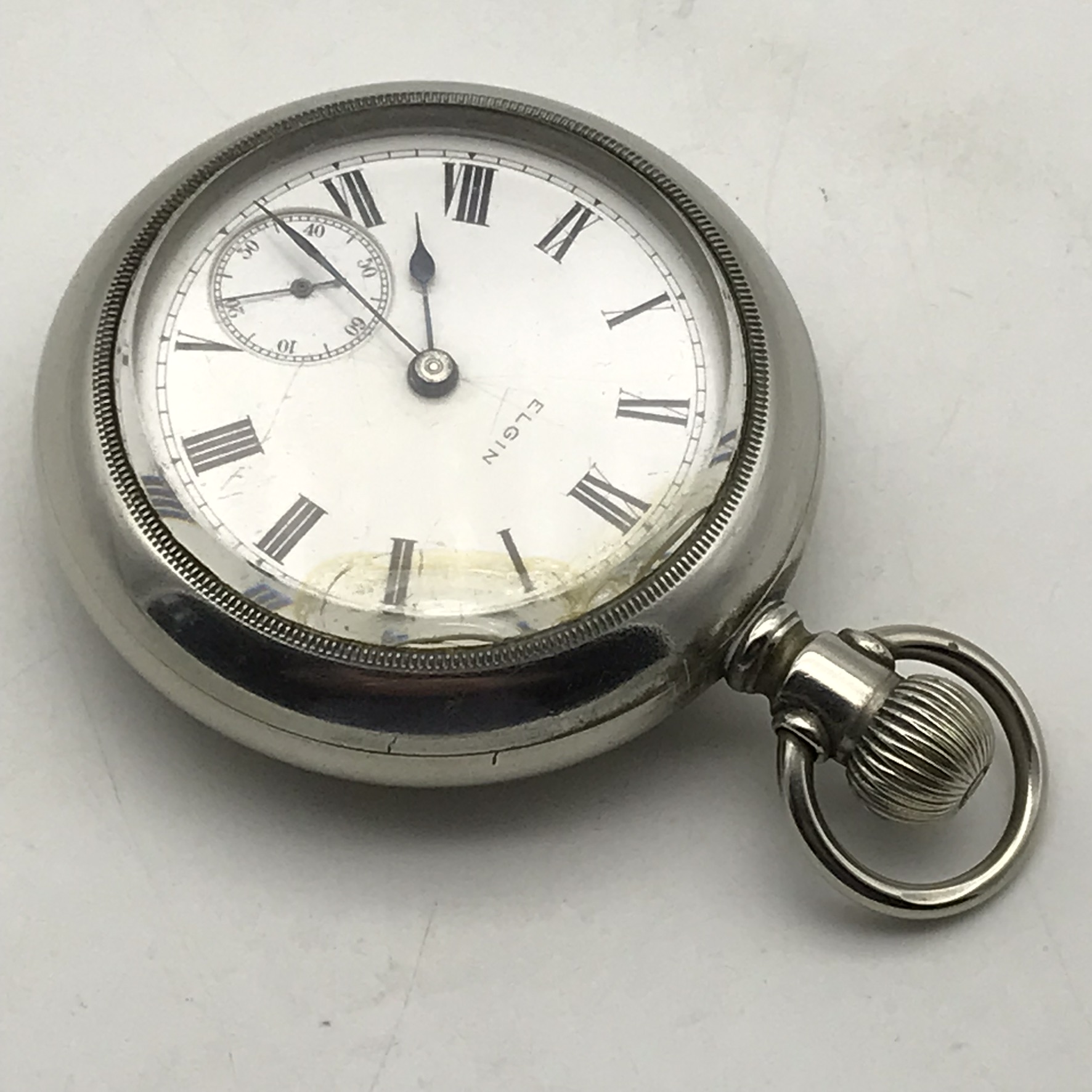 Large Antique ‘Elgin – Railway’ Pocket Watch - Image 7