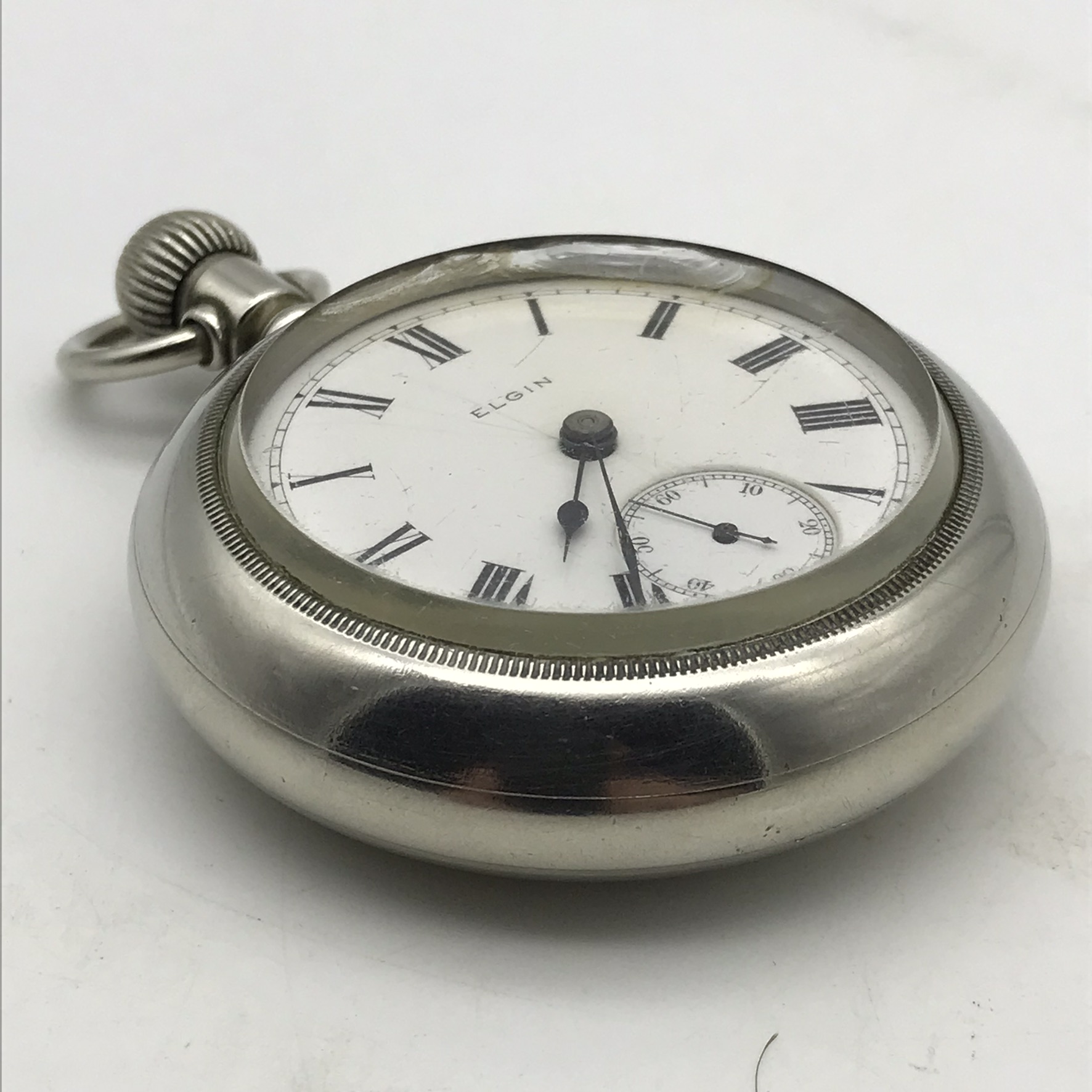 Large Antique ‘Elgin – Railway’ Pocket Watch - Image 3