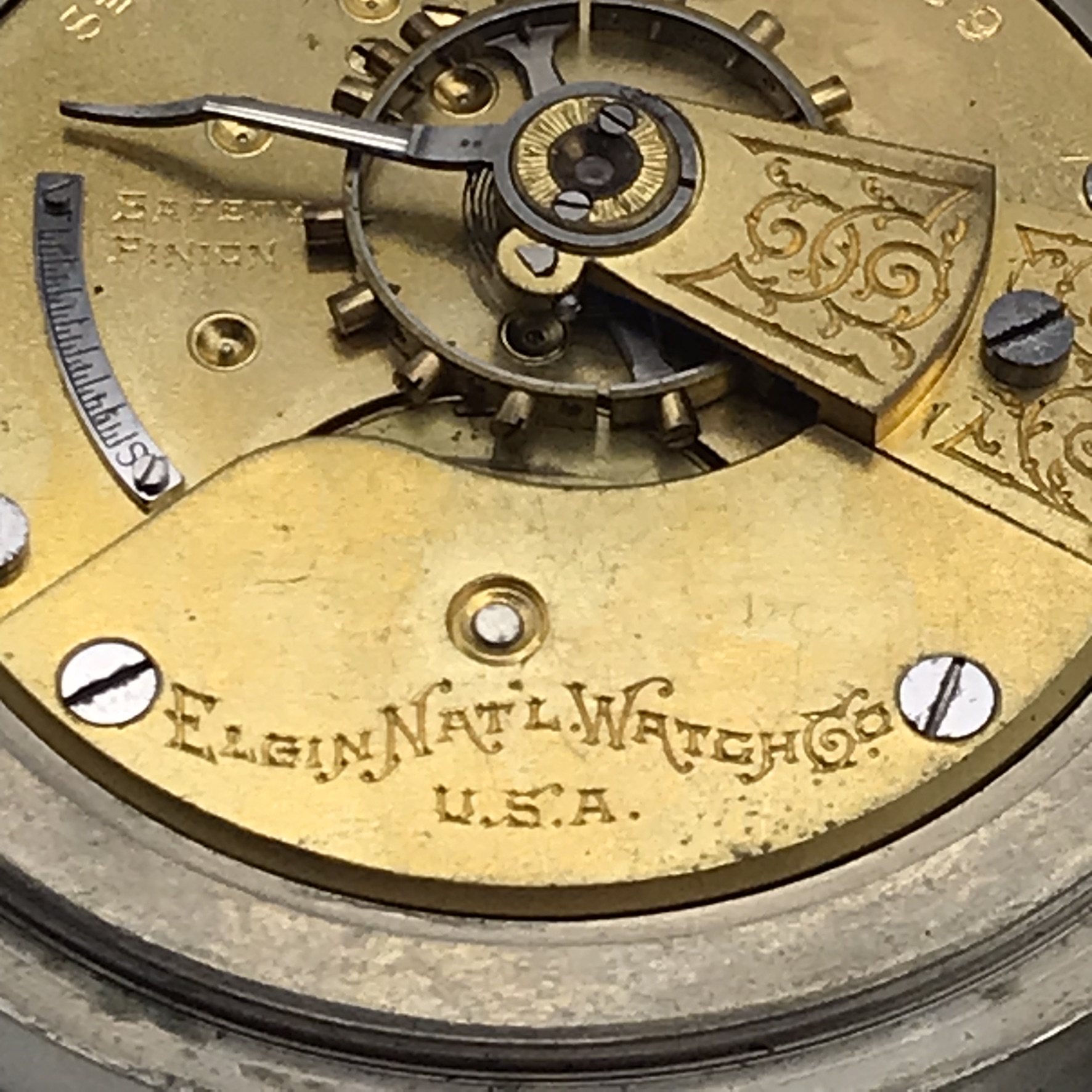 Large Antique ‘Elgin – Railway’ Pocket Watch - Image 5