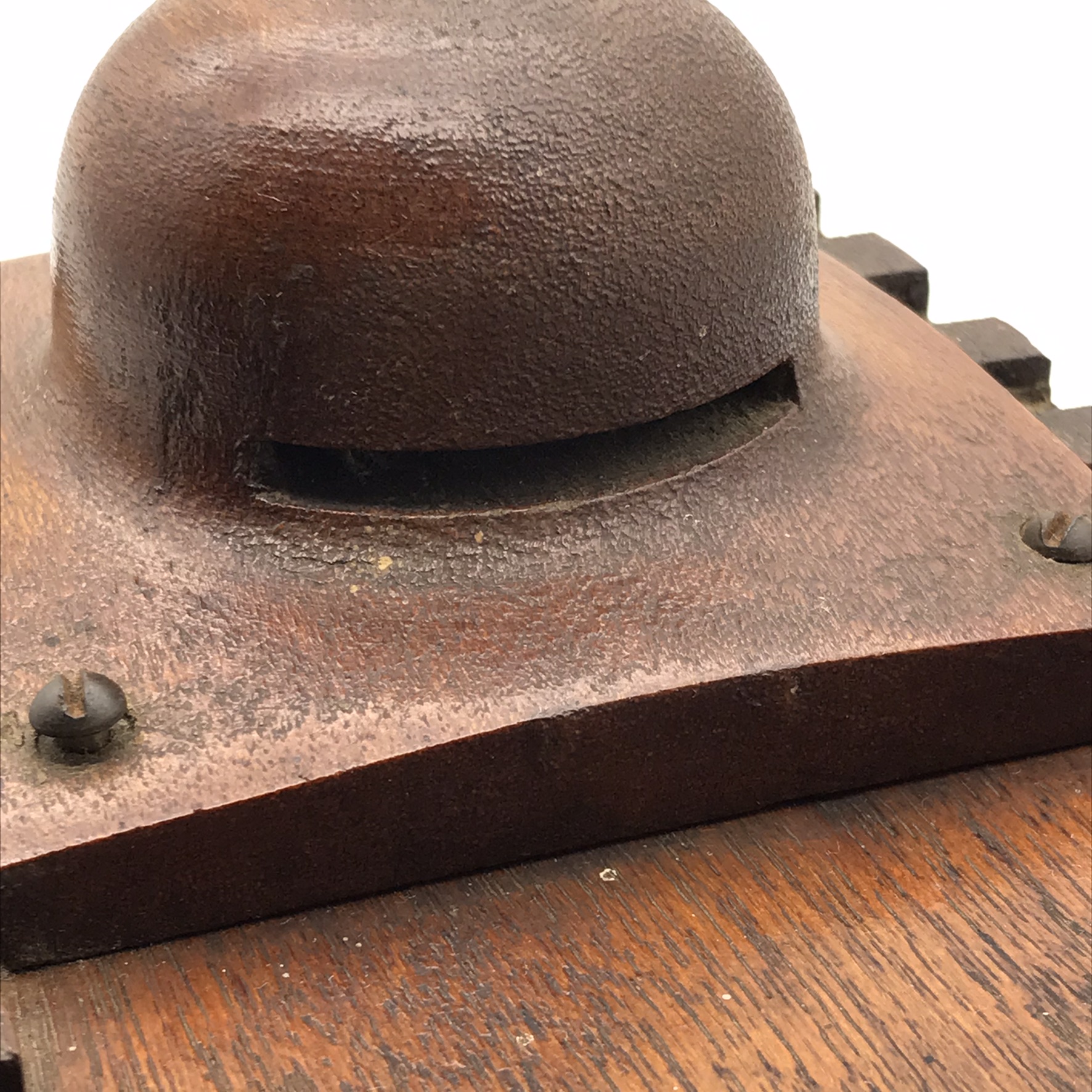 WW1 – Large Wooden ‘Trench Art’ Tank Money Box - Image 7