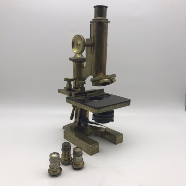 Antique Brass ‘R & J Beck’ Microscope (Boxed)