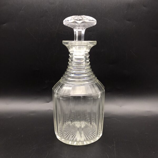 Large Georgian Cut-Crystal Decanter & Stopper