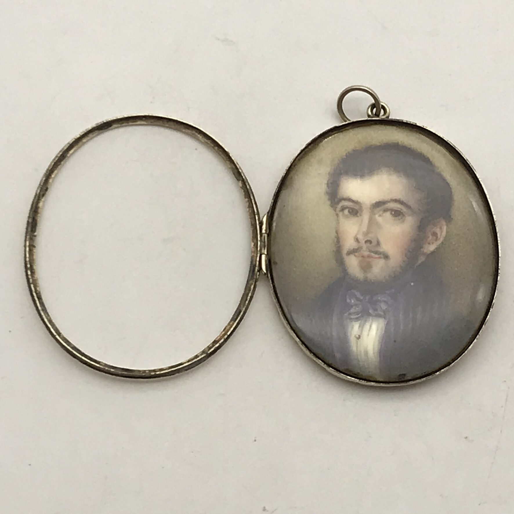 Rare Gold Georgian Miniature Portrait Pendant/Locket (1839) - Image 6