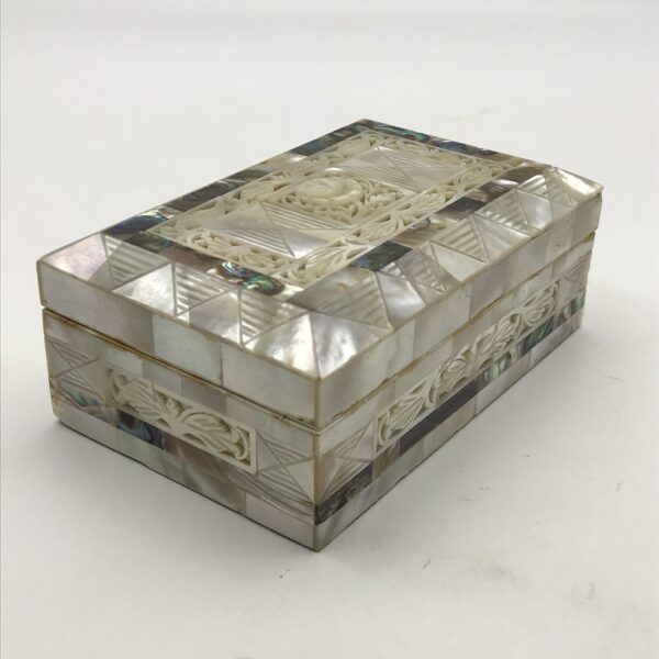 Lovely, Early ‘Mother of Pearl’ Inlaid Jewellery Box