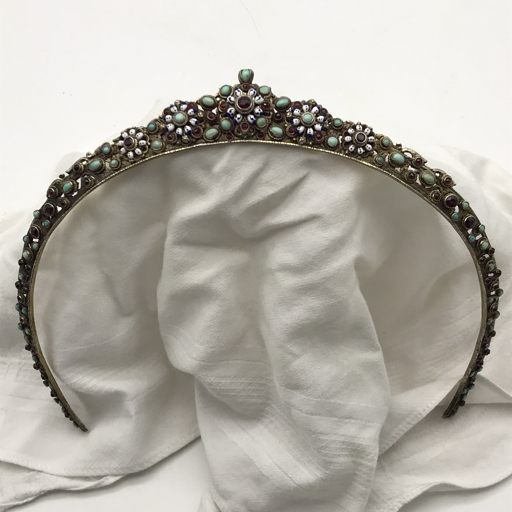 Awesome Antique ‘Austro-Hungarian’ Gemstone Tiara - Image 5