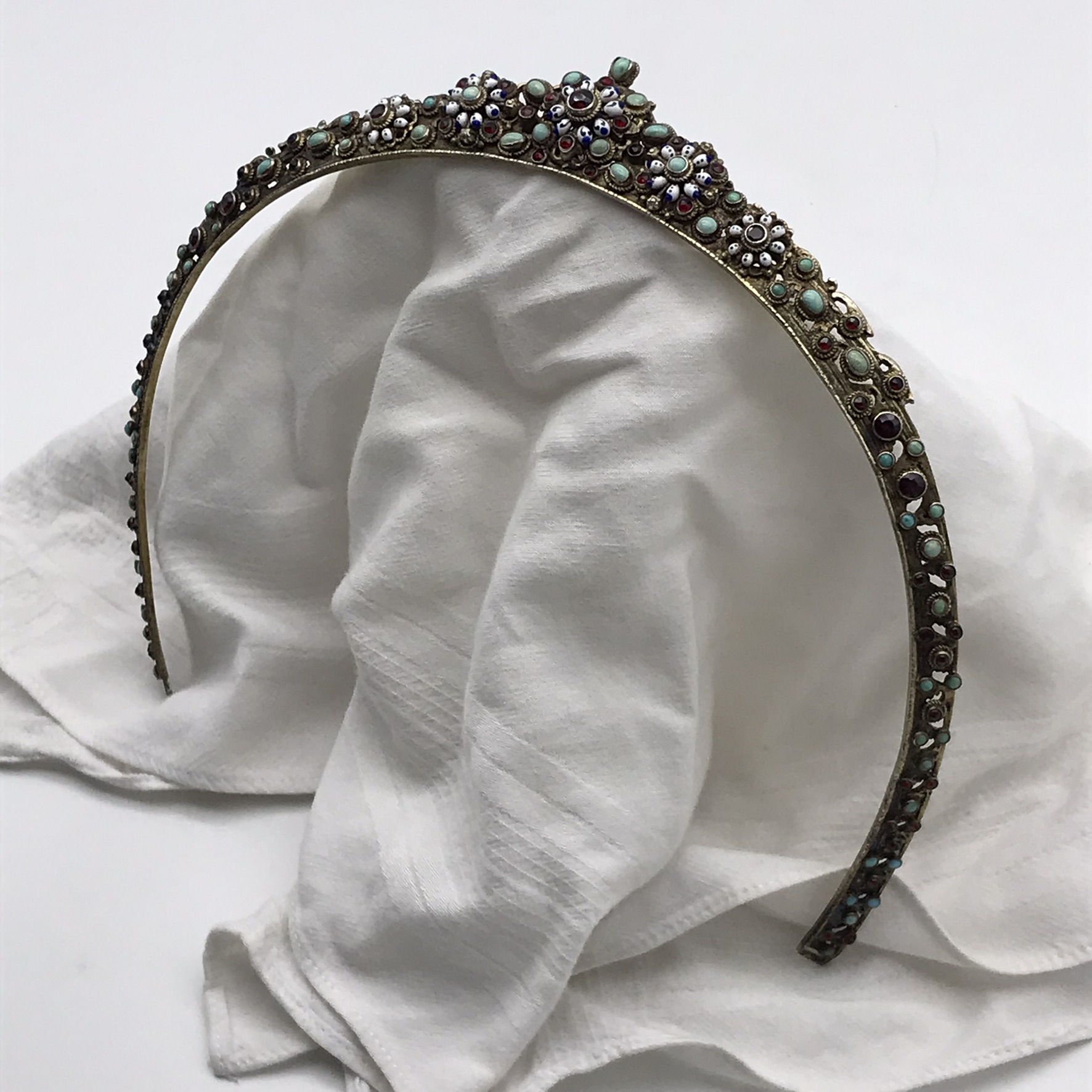 Awesome Antique ‘Austro-Hungarian’ Gemstone Tiara - Image 2