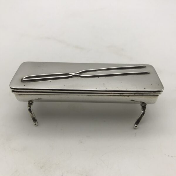 Antique Solid Silver ‘Hairpin’ Box
