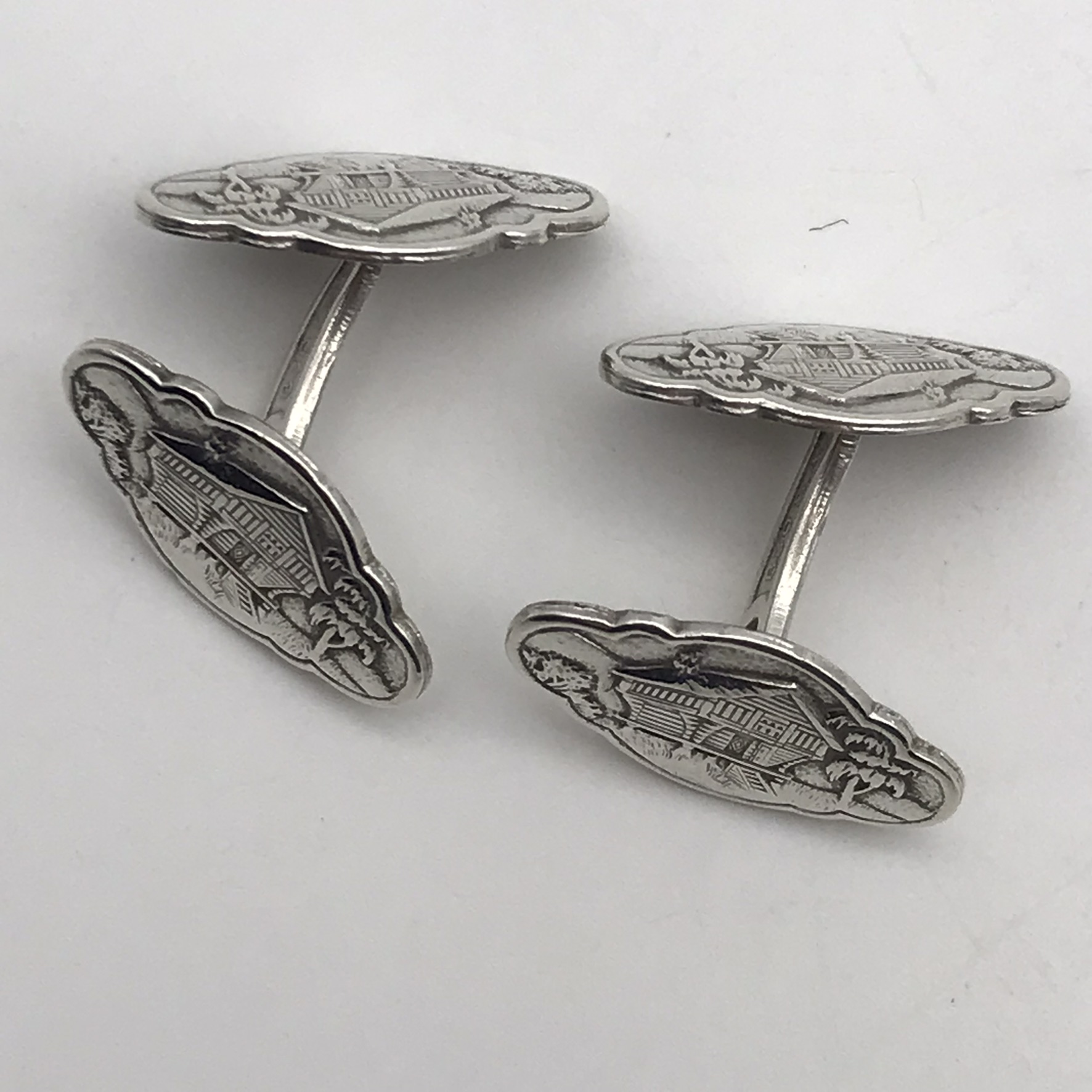Vintage Norwegian Silver Cufflinks - Image 3