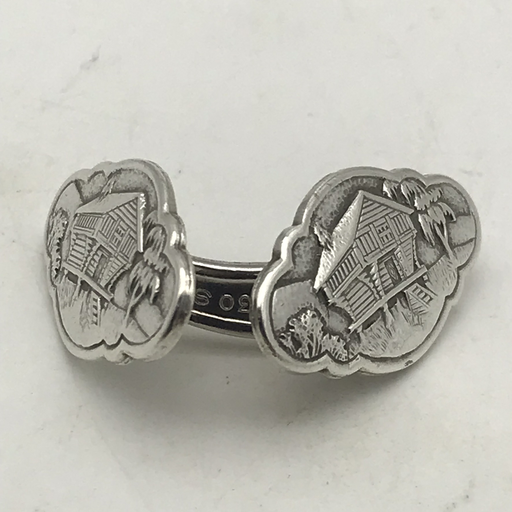 Vintage Norwegian Silver Cufflinks - Image 2