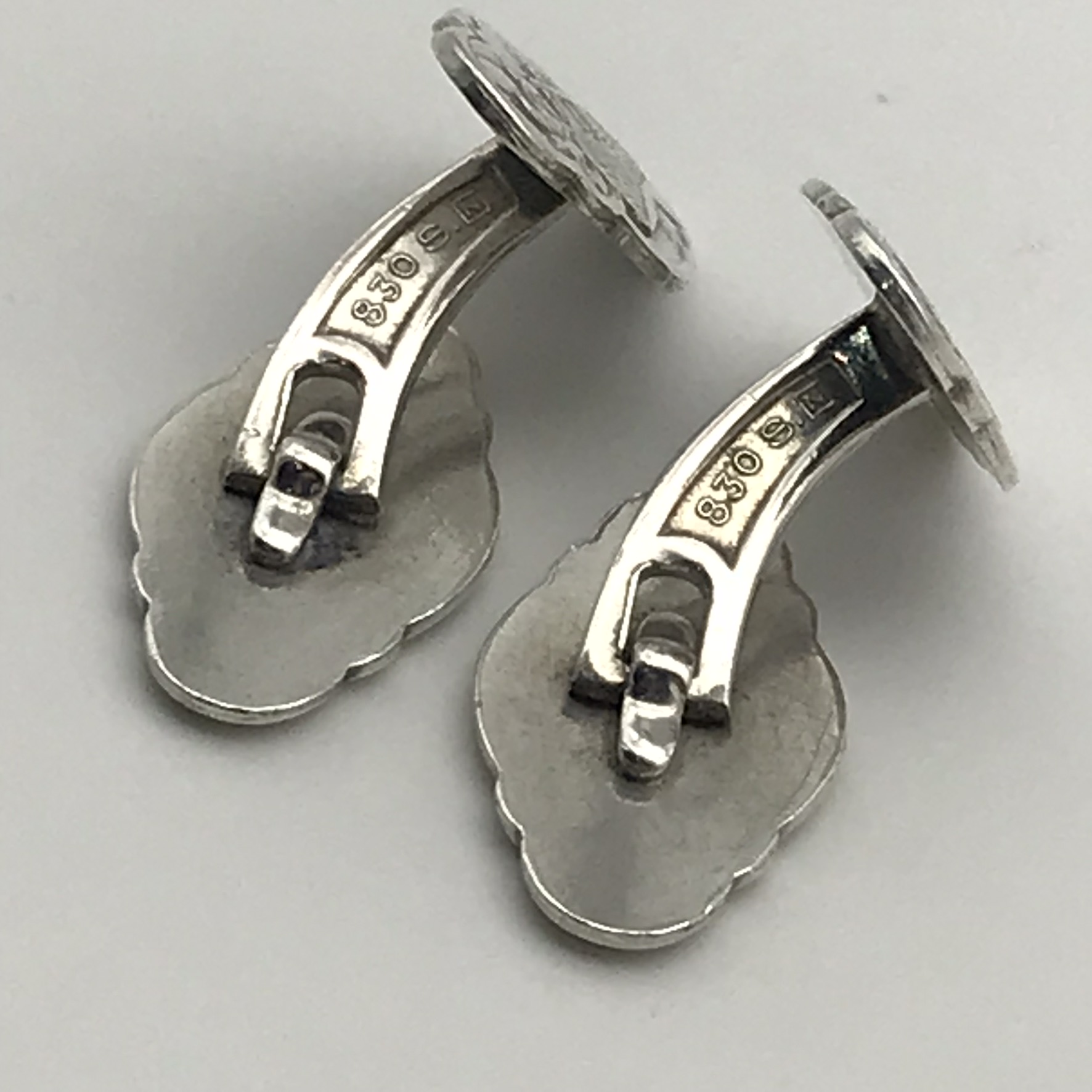 Vintage Norwegian Silver Cufflinks - Image 4