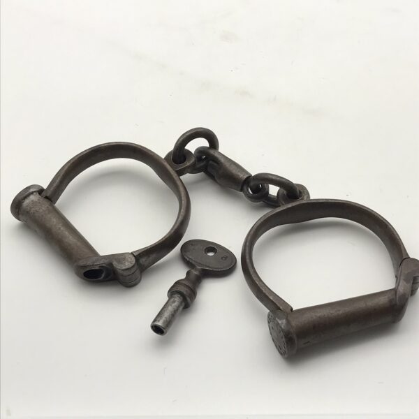 Antique Iron Handcuffs or Shackles