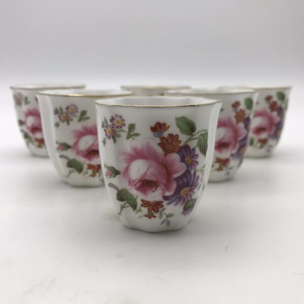  Six Royal Crown Derby ‘Posies’ Egg Cups