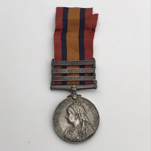 Boer War – Scarce Q.S.A. Medal ‘R.S.M. F.J. Mulligan’ (Border Horse)