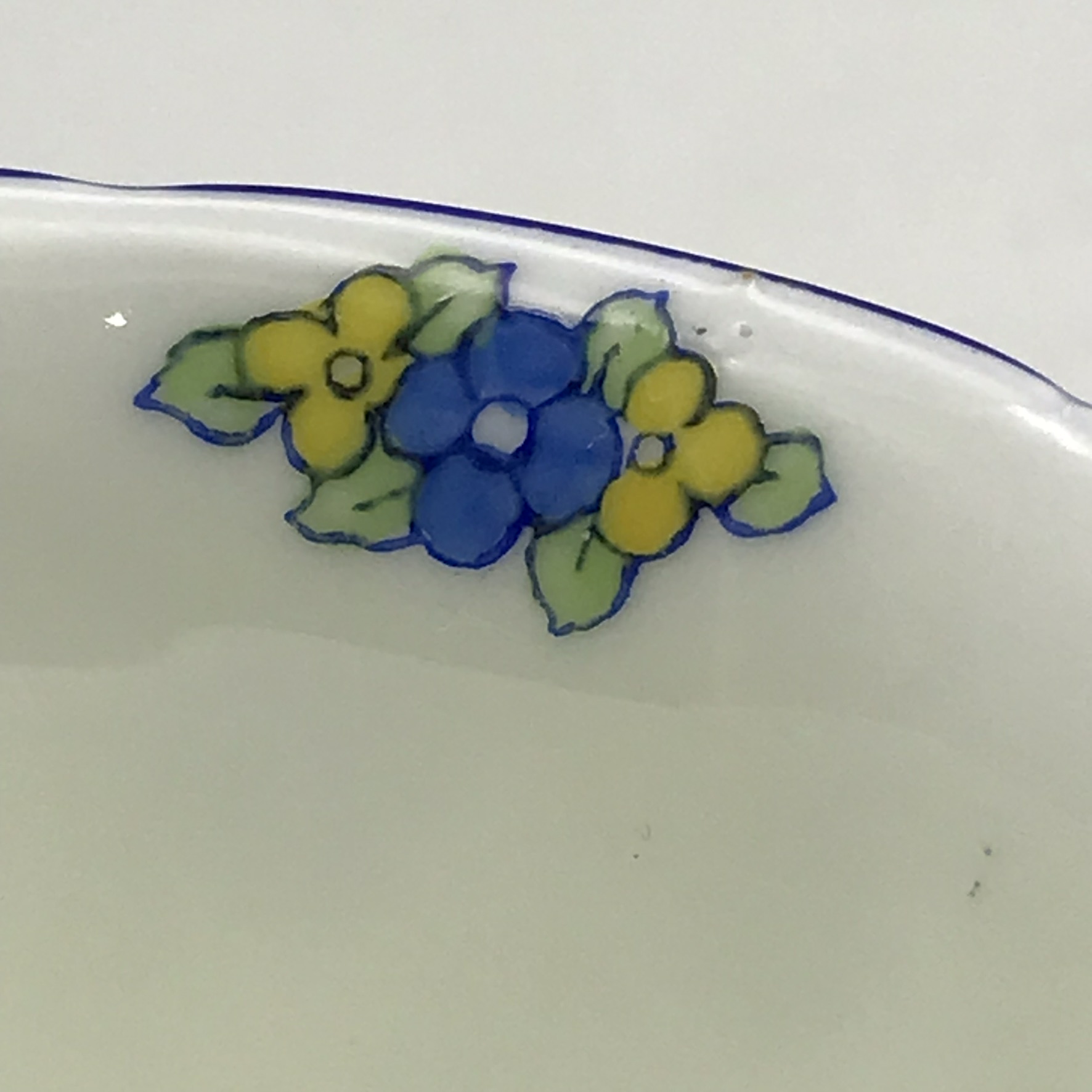 Superb Royal Doulton ‘Art Deco’ Trio (Blue Tree) - Image 4